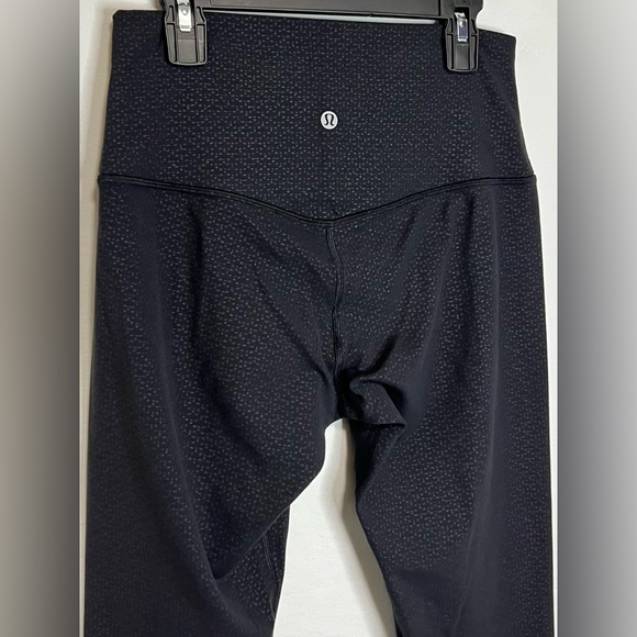 Lululemon Align High Rise Crop 21" Embossed Activewear Yoga Workout Leggings - Picture 10 of 11